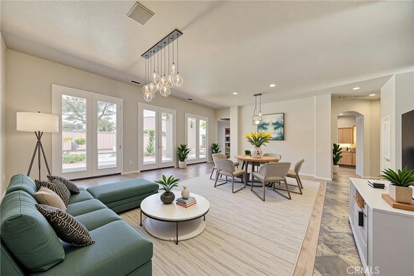 Dining room, Interior, Living room, Pendant Lights, Recessed Lighting