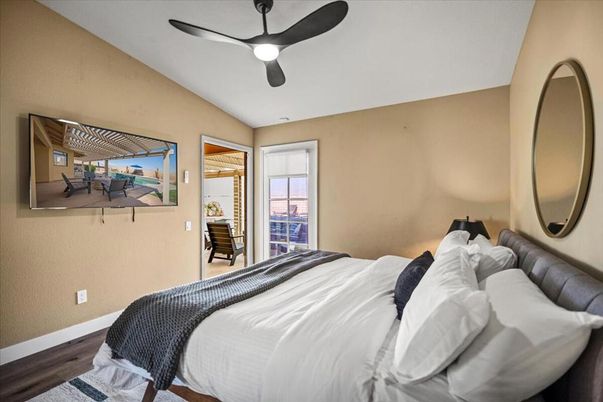 Bedroom, Interior, Wood Texture Flooring