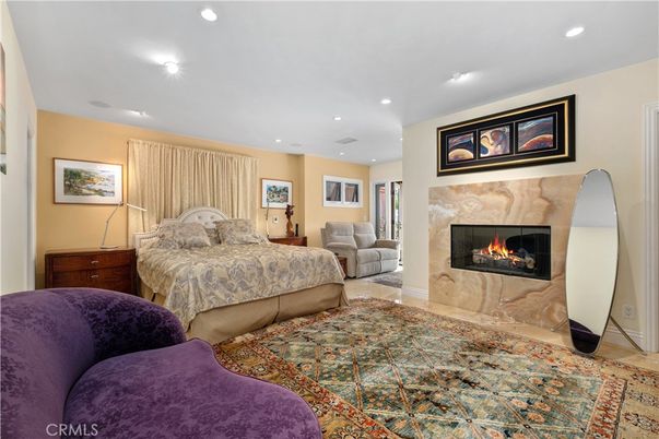 Bedroom, Fireplace, Interior, Recessed Lighting