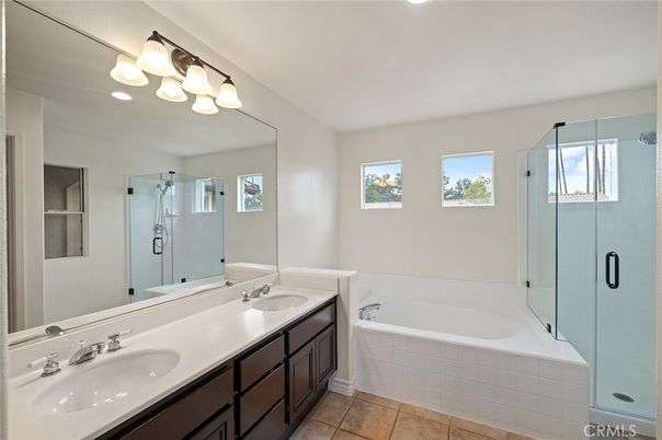 Bathroom, Dual Sink Vanities, Glass Shower, Interior