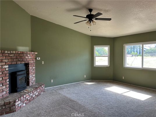 Empty room, Fireplace, Interior, Stone Walls