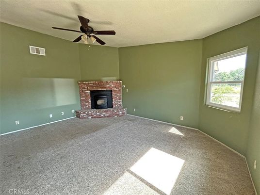 Empty room, Fireplace, Interior