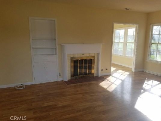 Empty room, Fireplace, Interior, Wood Texture Flooring
