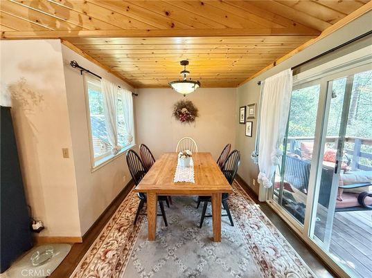 Dining room, Interior, Wooden Ceilings