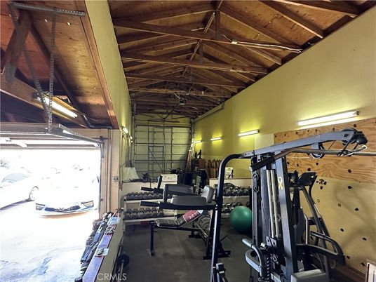 Fitness Equipment, Gym, Interior, Wooden Beams, Wooden Ceilings