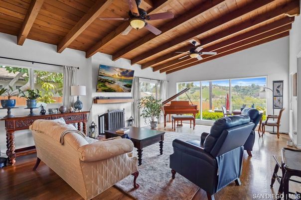 Fireplace, Interior, Living room, Piano, Wooden Beams, Wooden Ceilings, Wood Texture Flooring