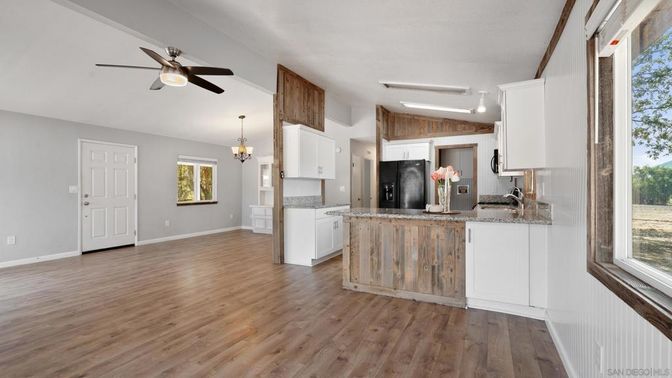 Chandelier, Interior, Kitchen, Wood Texture Flooring