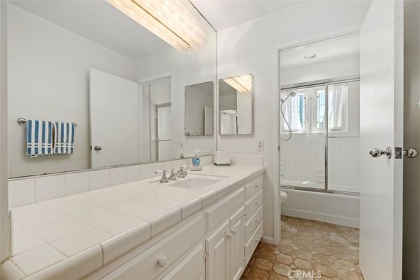 Bathroom, Glass Shower, Interior, Tile Countertops