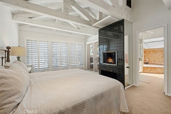 Bedroom, Fireplace, Interior
