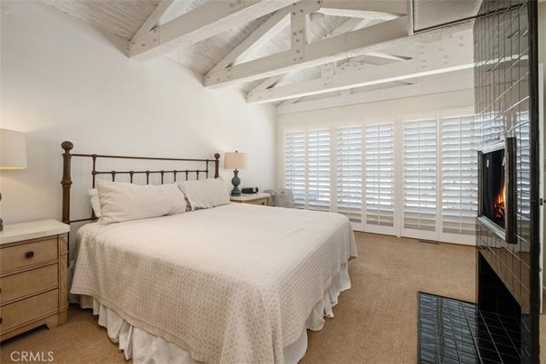 Bedroom, Fireplace, Interior