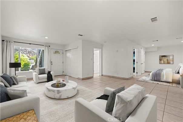Interior, Living room, Recessed Lighting