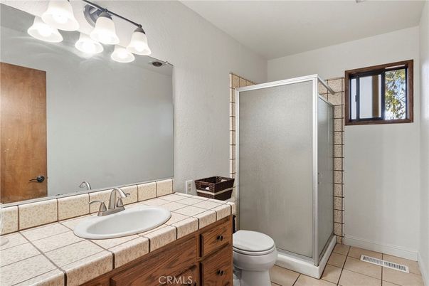 Bathroom, Glass Shower, Interior, Tile Countertops