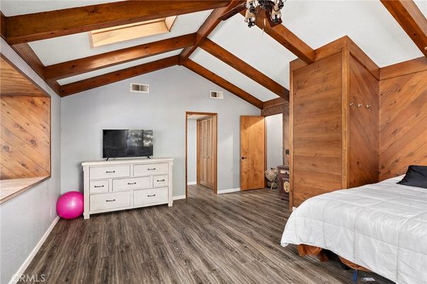 Bedroom, Interior, Wooden Beams, Wood Texture Flooring