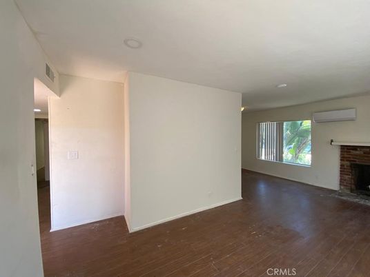 Empty room, Fireplace, Interior, Wood Texture Flooring