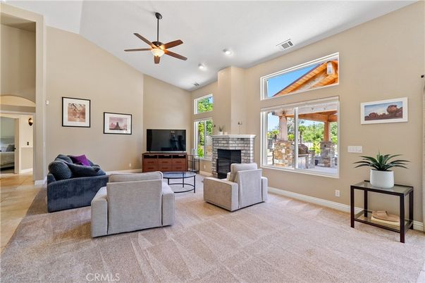 Fireplace, Interior, Living room, Recessed Lighting