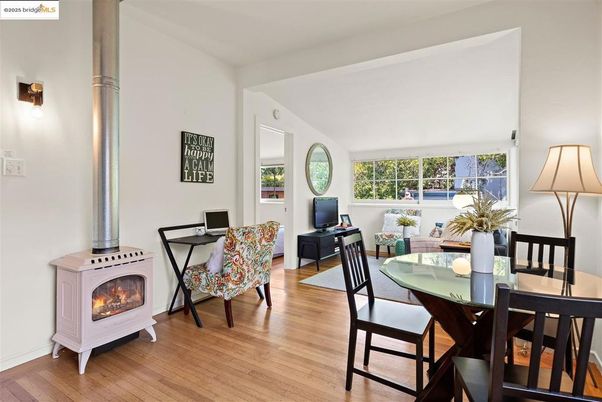 Fireplace, Home Office, Interior, Wood Texture Flooring