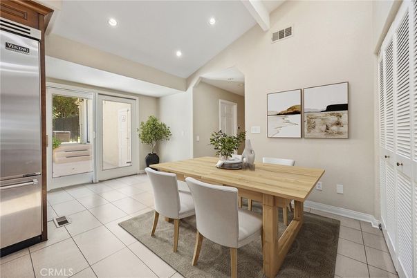 Dining room, Interior, Recessed Lighting