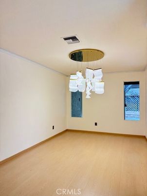 Chandelier, Empty room, Interior, Wood Texture Flooring