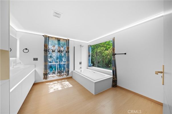 Bathroom, Interior, Wood Texture Flooring