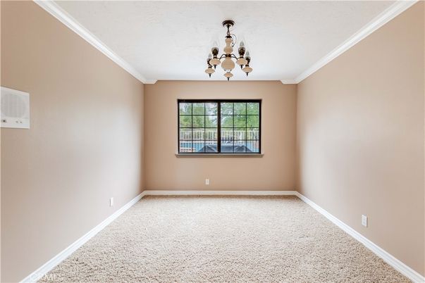 Chandelier, Empty room, Interior
