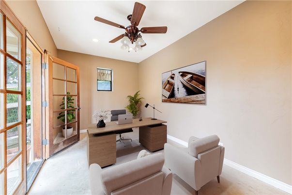 Home Office, Interior, Recessed Lighting