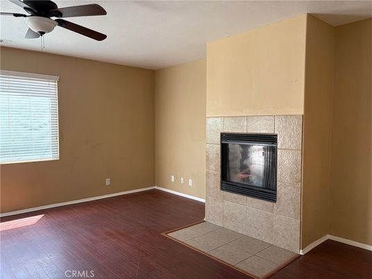Empty room, Fireplace, Interior, Wood Texture Flooring