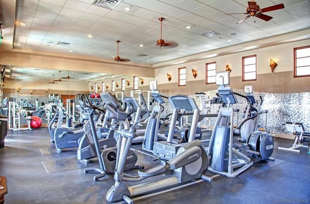 Fitness Equipment, Gym, Interior, Recessed Lighting