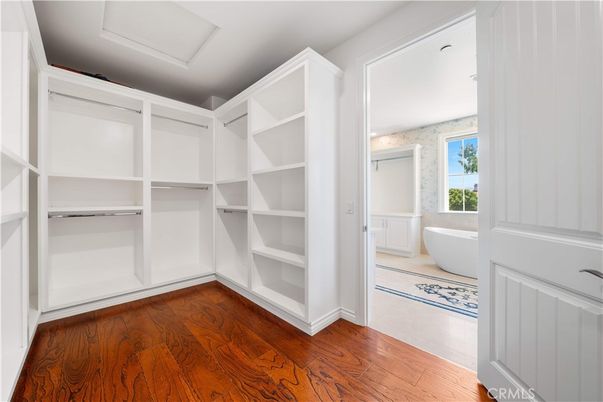 Bathroom, Interior, Walk-in Closets, Wood Texture Flooring