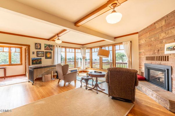 Fireplace, Interior, Living room, Wooden Beams, Wood Texture Flooring, Wooden Walls