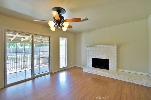 Empty room, Fireplace, Interior, Wood Texture Flooring