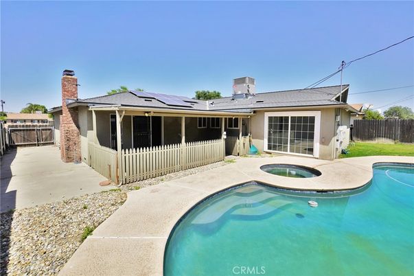 Exterior, Pool, Solar Panels
