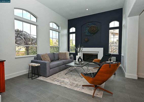 Fireplace, Interior, Living room, Recessed Lighting