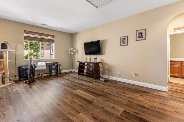 Home Office, Interior, Wood Texture Flooring