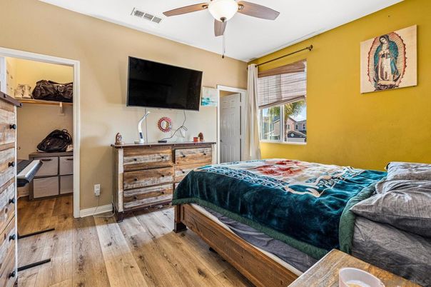 Bedroom, Interior, Wood Texture Flooring