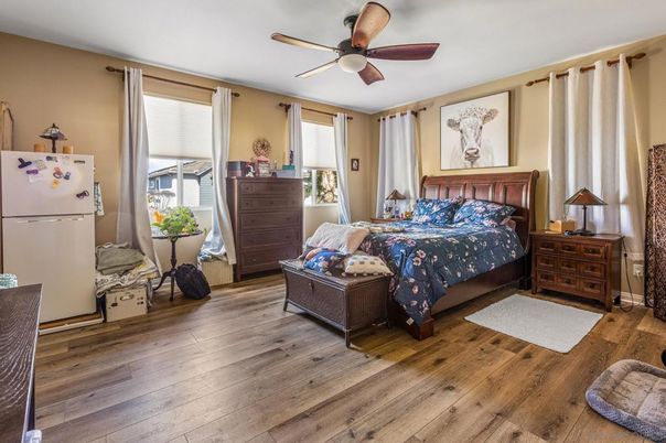 Bedroom, Interior, Wood Texture Flooring