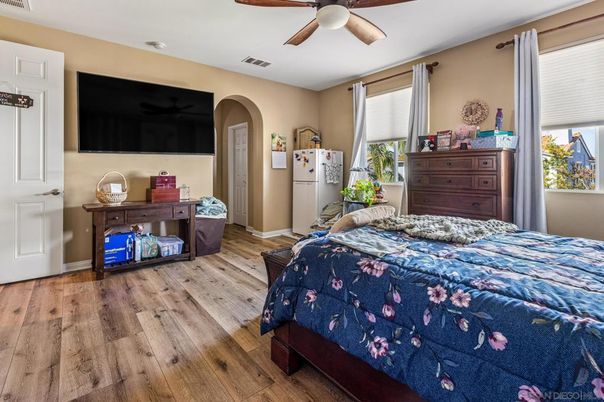 Bedroom, Interior, Wood Texture Flooring