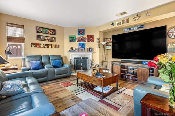 Fireplace, Interior, Living room, Wood Texture Flooring