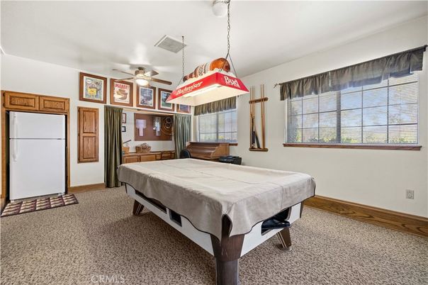 Billiard Table, Game Room, Interior, Pendant Lights