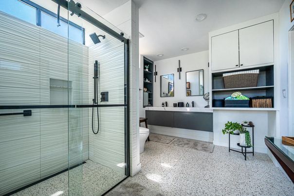Bathroom, Glass Shower, Interior