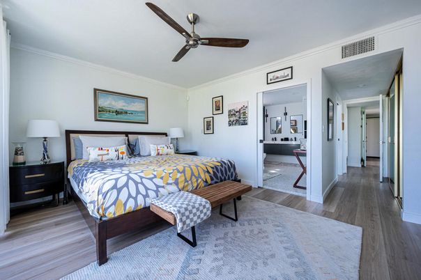 Bedroom, Interior, Wood Texture Flooring