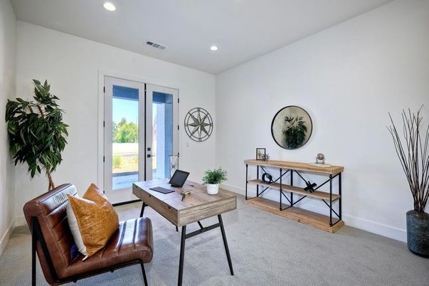 Home Office, Interior, Recessed Lighting