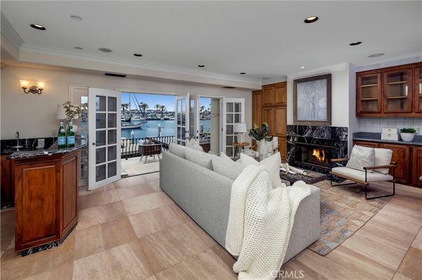 Dining room, Fireplace, Interior, Living room, Recessed Lighting
