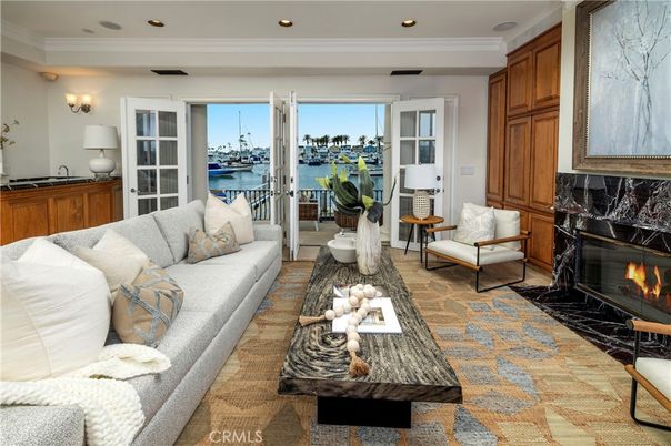 Fireplace, Interior, Living room, Recessed Lighting, Water