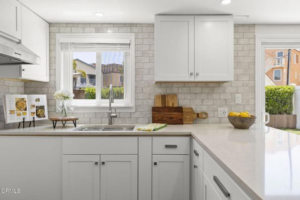 Interior, Kitchen, Recessed Lighting, Stone Walls