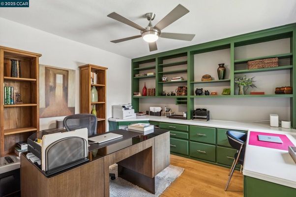 Home Office, Interior, Wood Texture Flooring