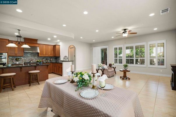 Dining room, Interior, Kitchen, Living room, Pendant Lights, Recessed Lighting