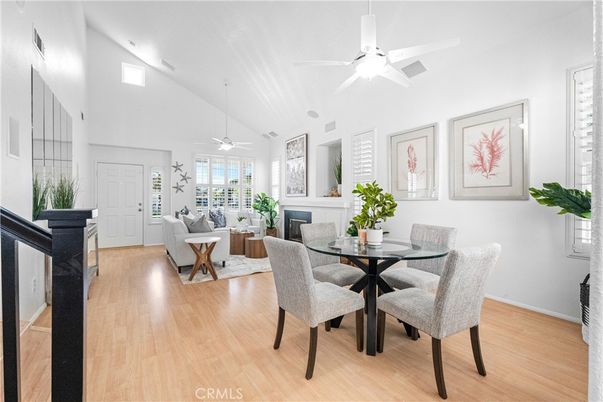 Dining room, Interior, Wood Texture Flooring