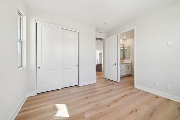 Bathroom, Empty room, Interior, Recessed Lighting, Wood Texture Flooring