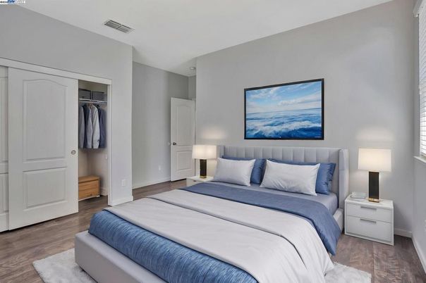 Bedroom, Interior, Wood Texture Flooring