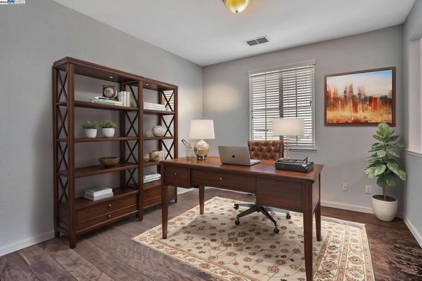 Home Office, Interior, Wood Texture Flooring